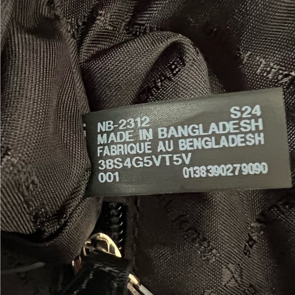 Black Michael Kors Maeve Small Convertible Open Tote in Black NWT - Picture 14 of 16